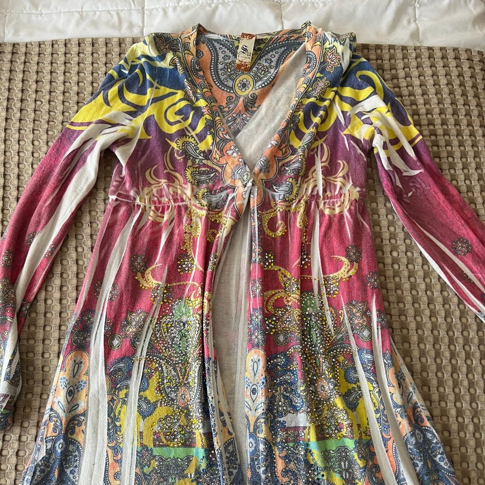 S. Twelve Long Cardigan, Size Large